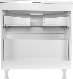 Style Line Мебель для ванной Бергамо Мини 80 белая Люкс антискрейтч Plus – фотография-5